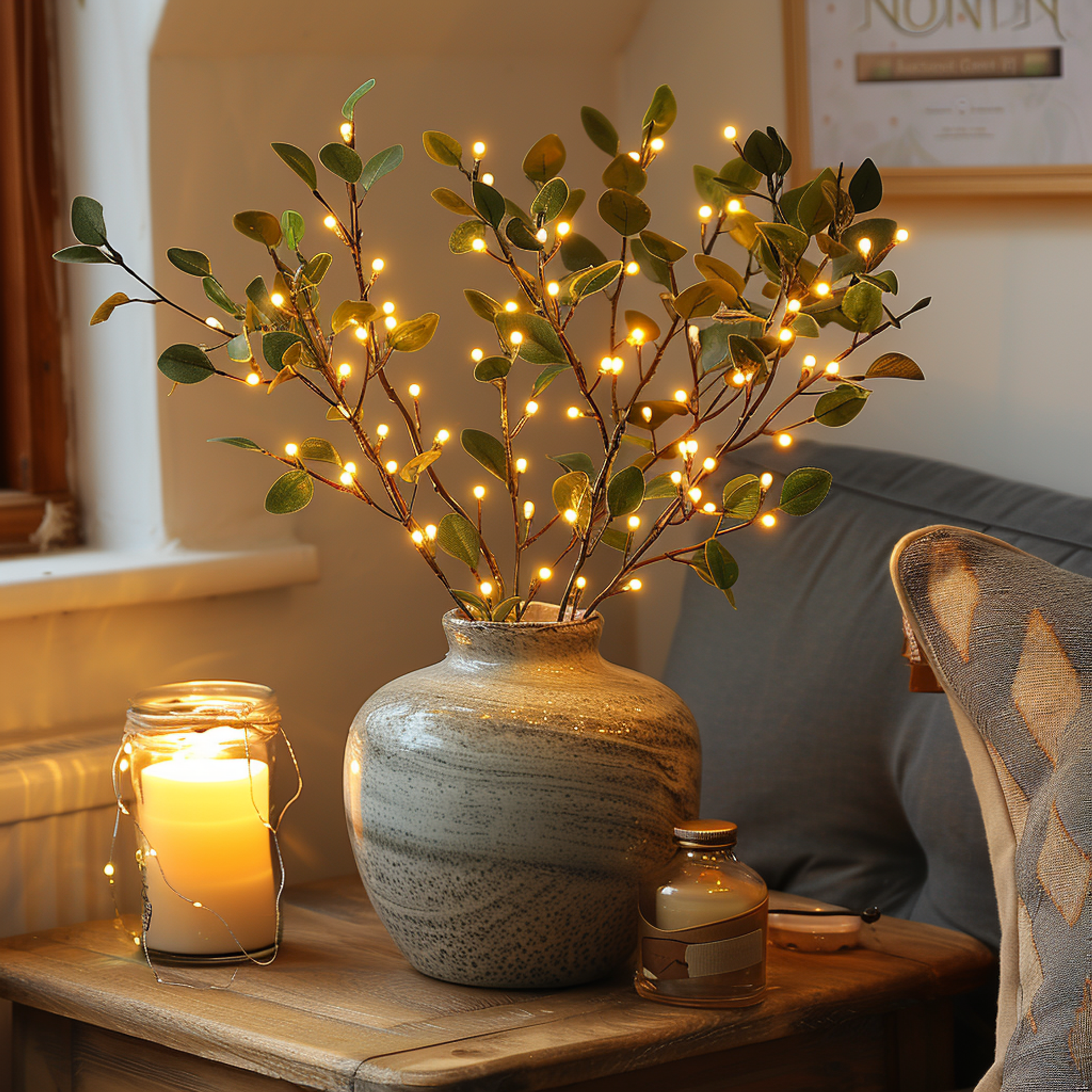 LED Olive Branch Decorative Light
