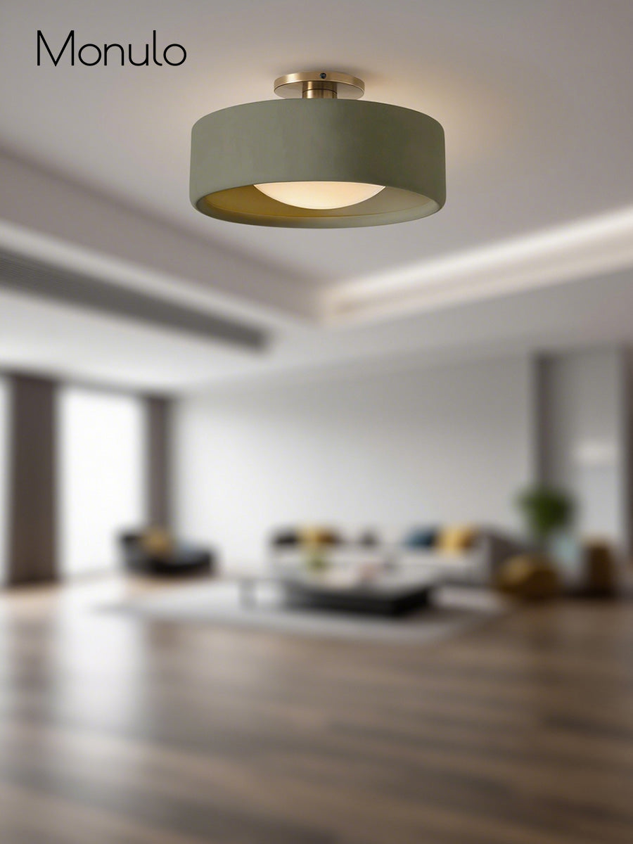 Porcelain Flush Mount Ceiling Light