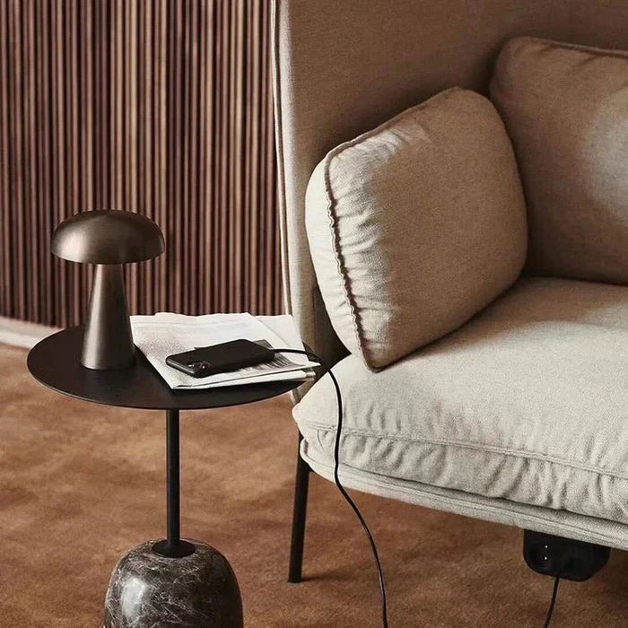 Metal Mushroom Table Lamp