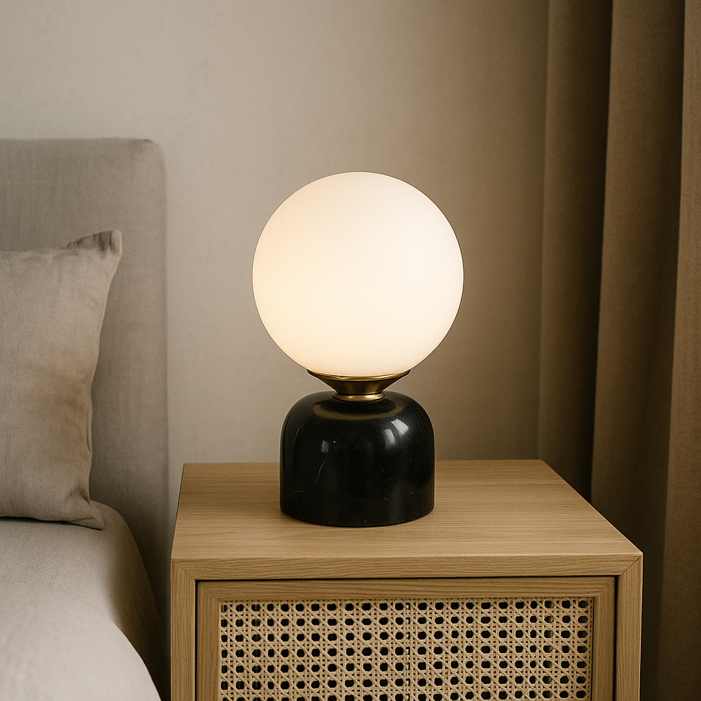 Marble Globe Table Lamp