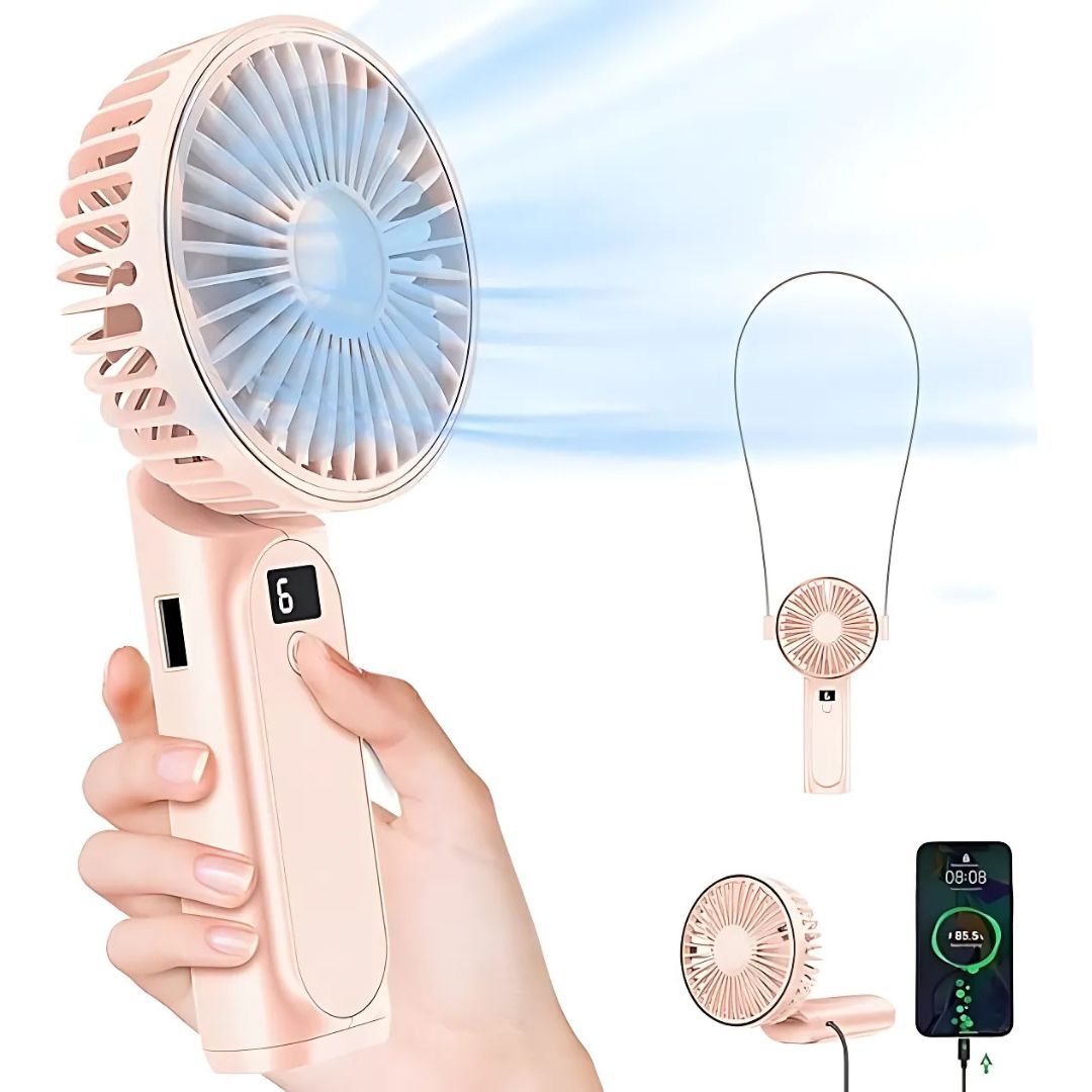 Mini Handventilator – Draagbare USB Oplaadbare Zakventilator