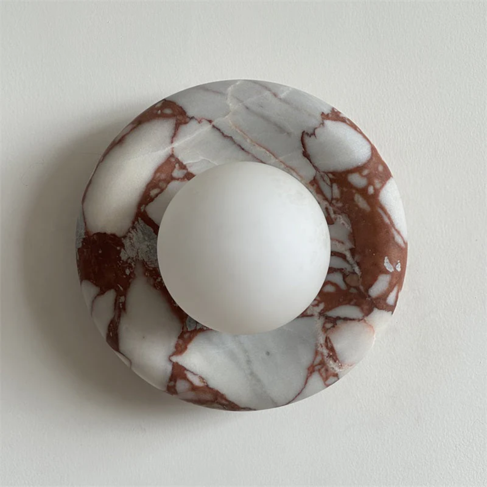 Marble Wall Sconce Modern Indoor LED Wall Light Elegant Fixture