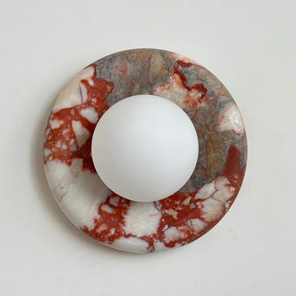 Marble Wall Sconce Modern Indoor LED Wall Light Elegant Fixture