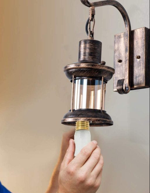 Vintage Industrial Wall Lantern