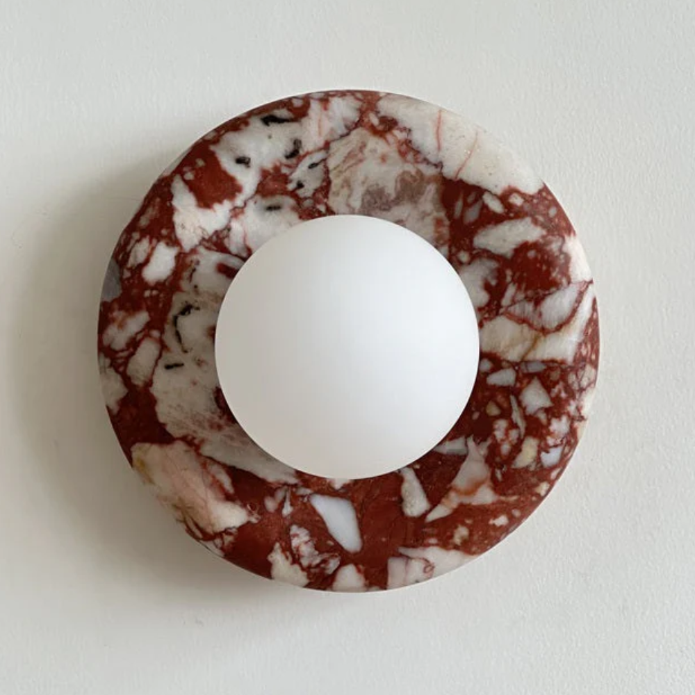 Marble Wall Sconce Modern Indoor LED Wall Light Elegant Fixture