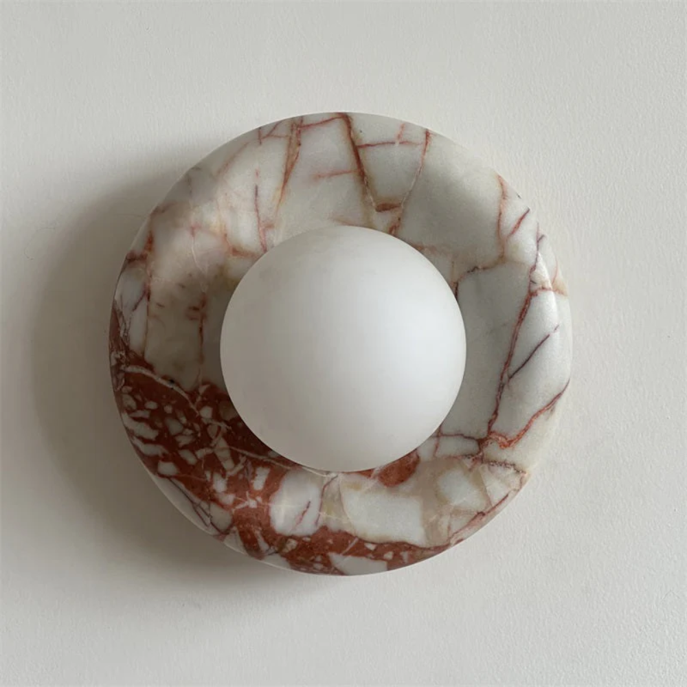 Marble Wall Sconce Modern Indoor LED Wall Light Elegant Fixture
