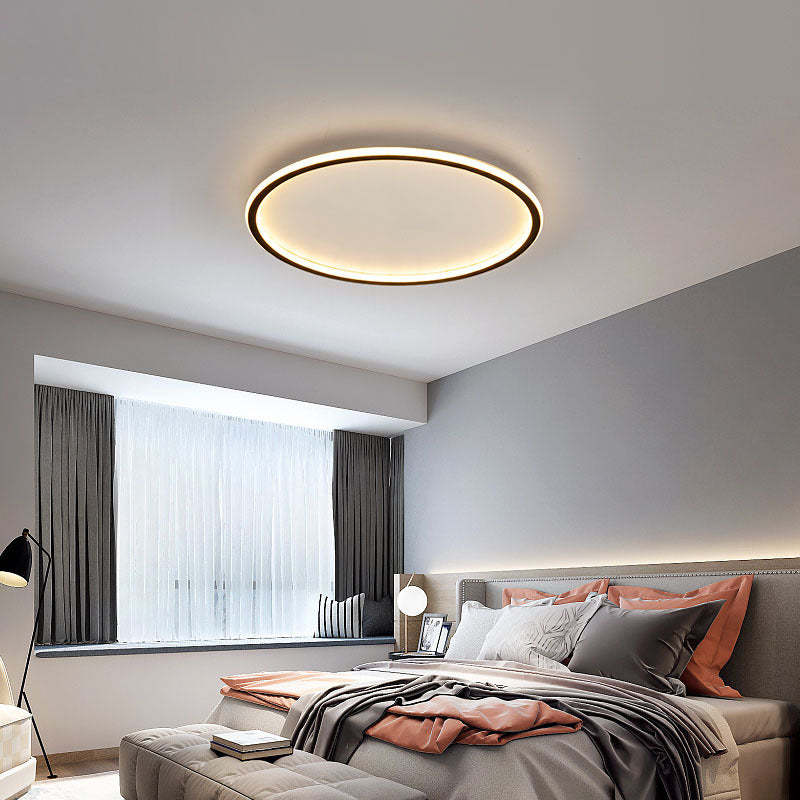 Modern LED Flush Mount Ceiling Light Round Slim Indoor Lamp
