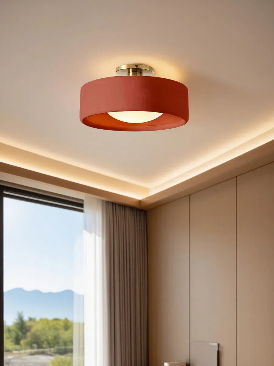 Porcelain Flush Mount Ceiling Light