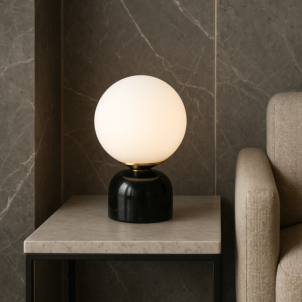 Marble Globe Table Lamp