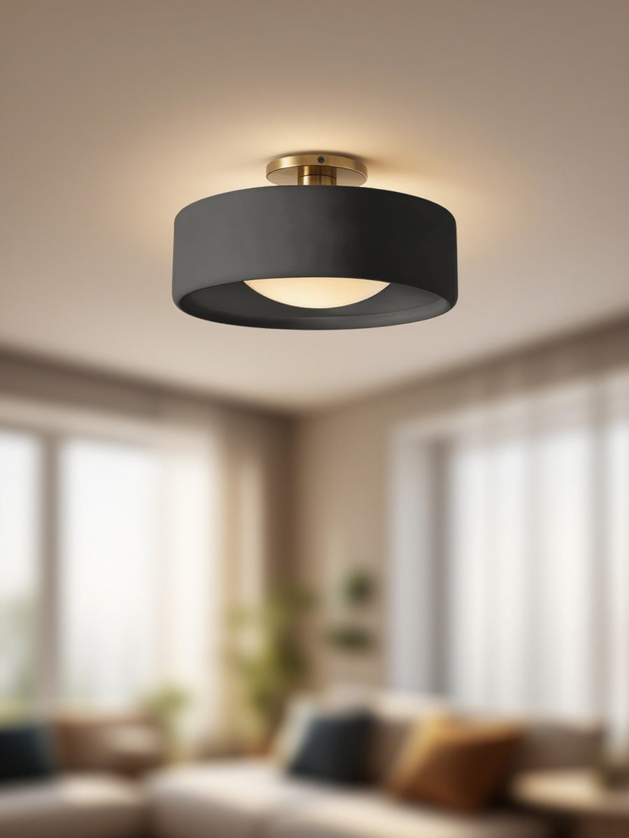 Porcelain Flush Mount Ceiling Light