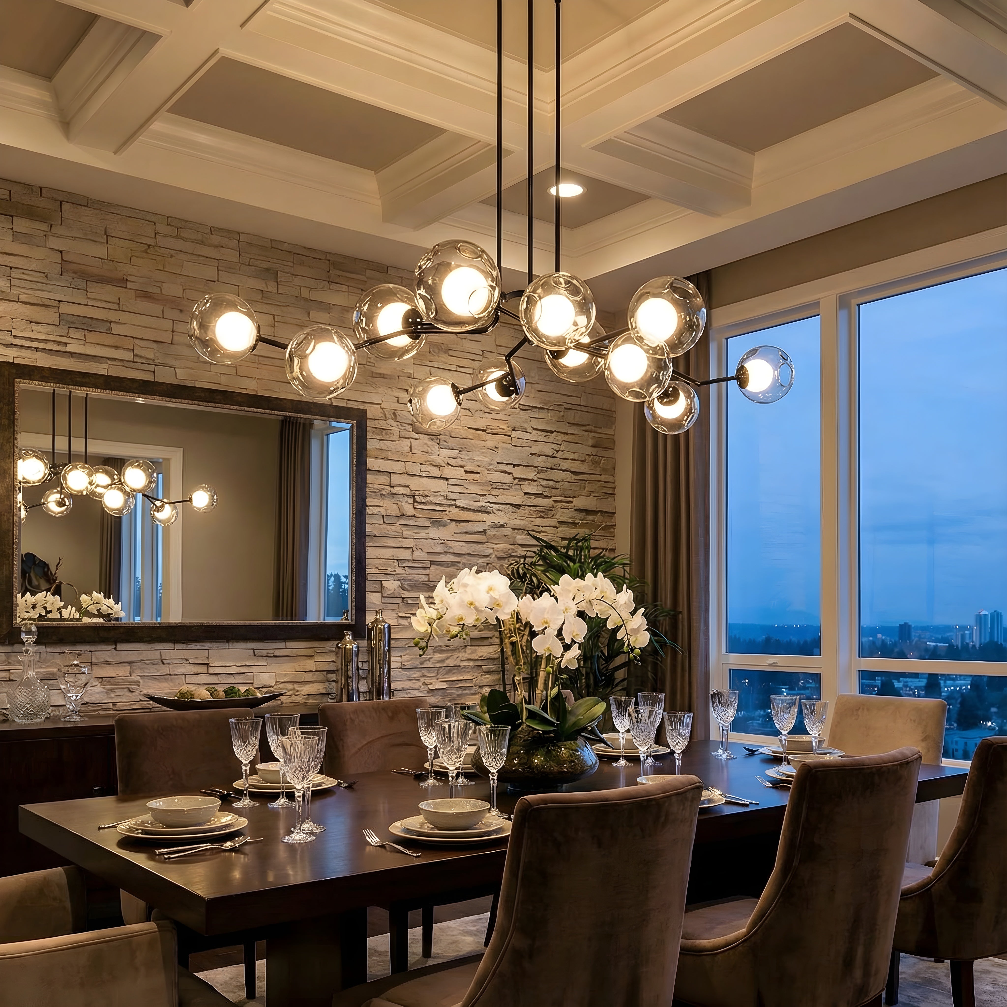 Scandinavian Glass Ceiling Light