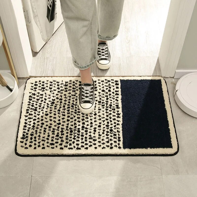 Abstract Pattern Bath Mat Non Slip Bathroom Floor