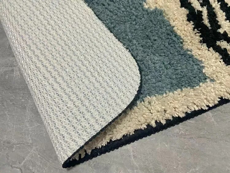 Abstract Pattern Bath Mat Non Slip Bathroom Floor