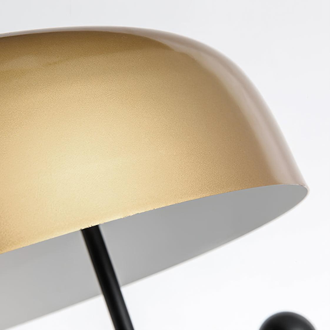 Marble Base Table Lamp with Metal Shade