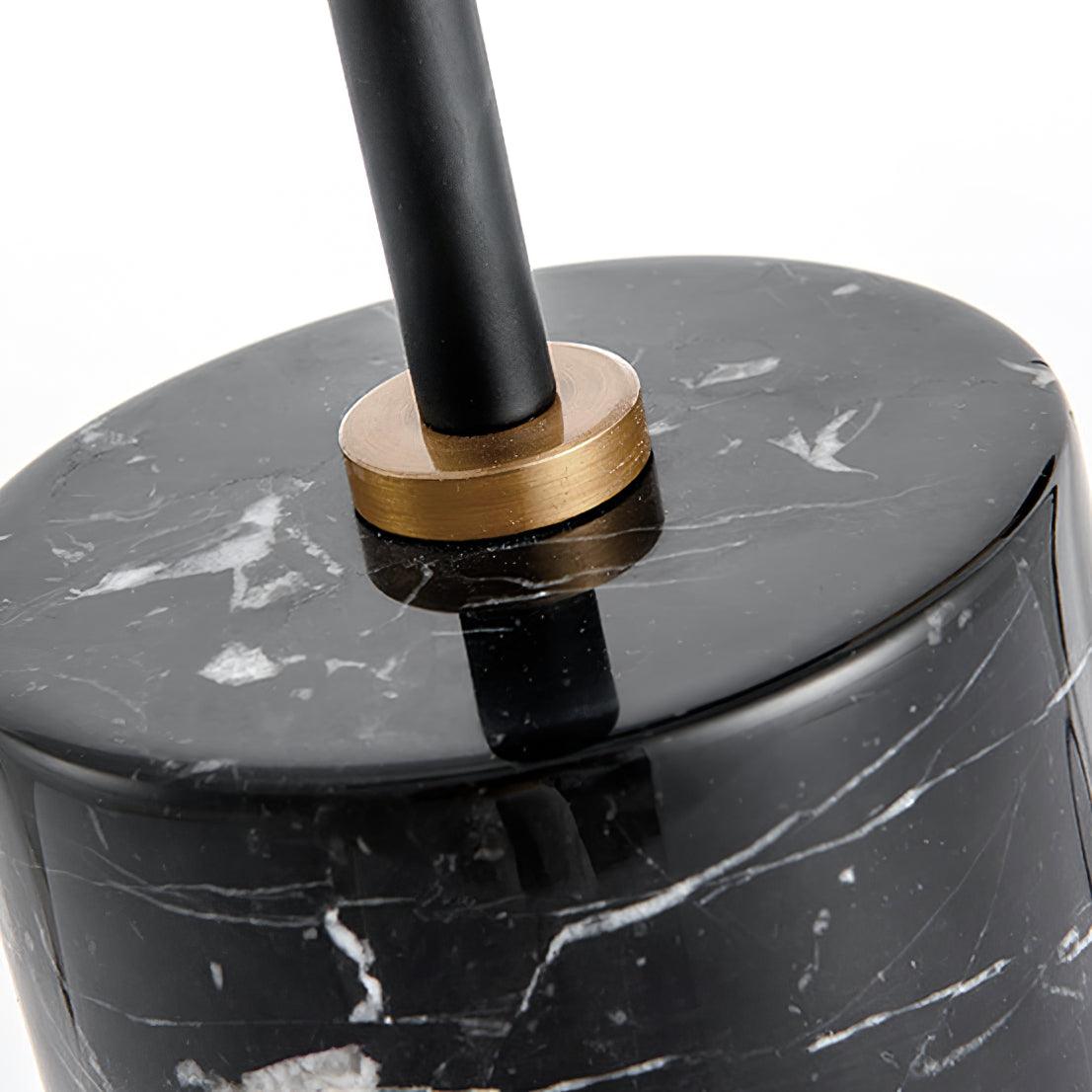 Marble Base Table Lamp with Metal Shade