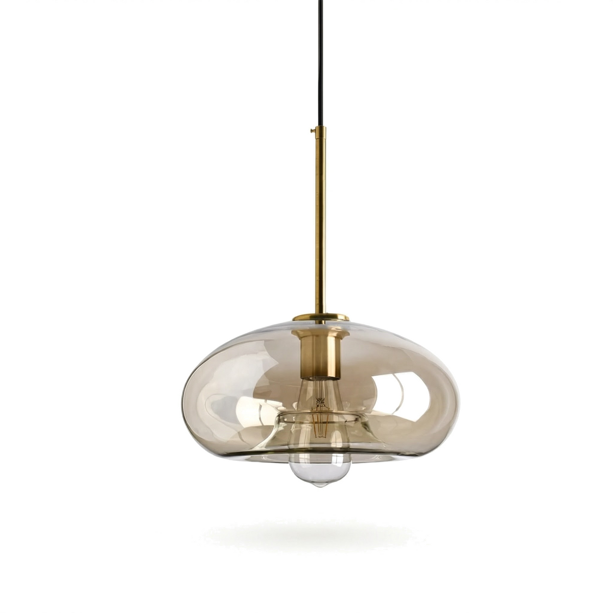 Adjustable Scandinavian Glass Pendant Light