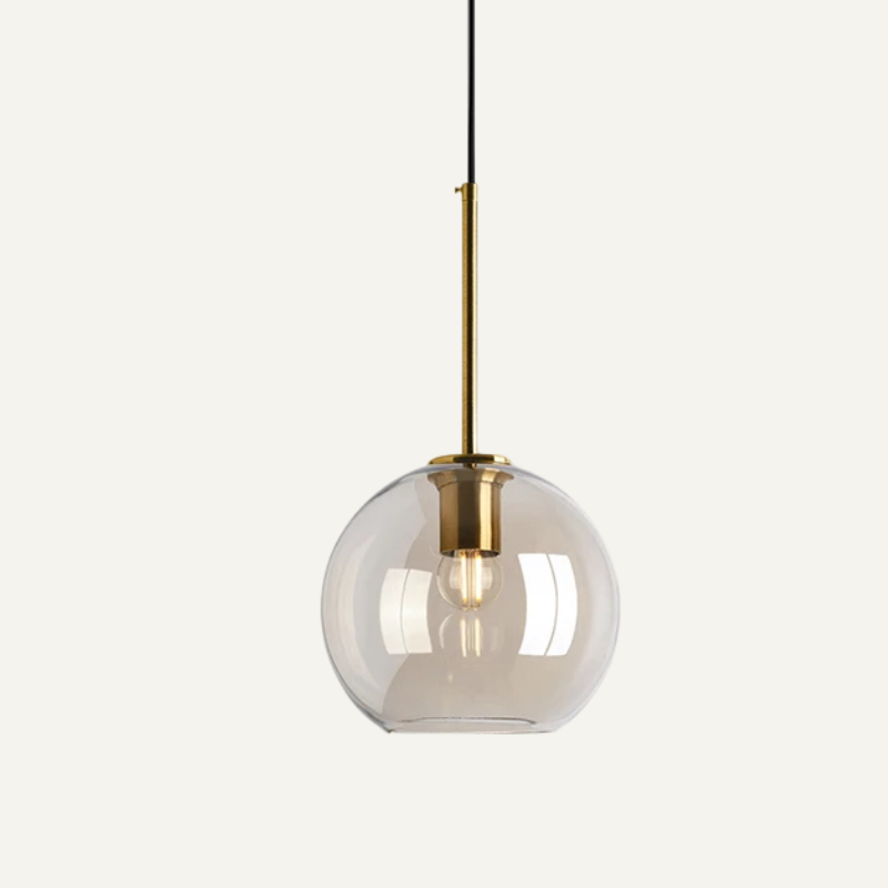 Adjustable Scandinavian Glass Pendant Light