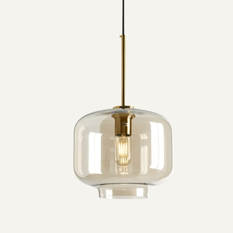 Adjustable Scandinavian Glass Pendant Light