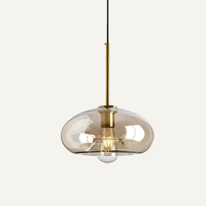 Adjustable Scandinavian Glass Pendant Light