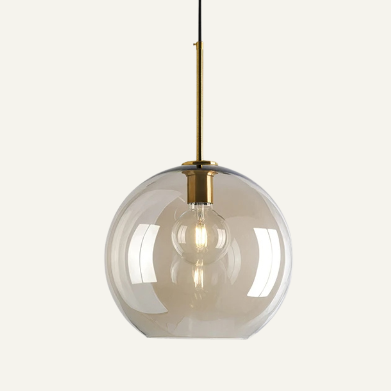Adjustable Scandinavian Glass Pendant Light