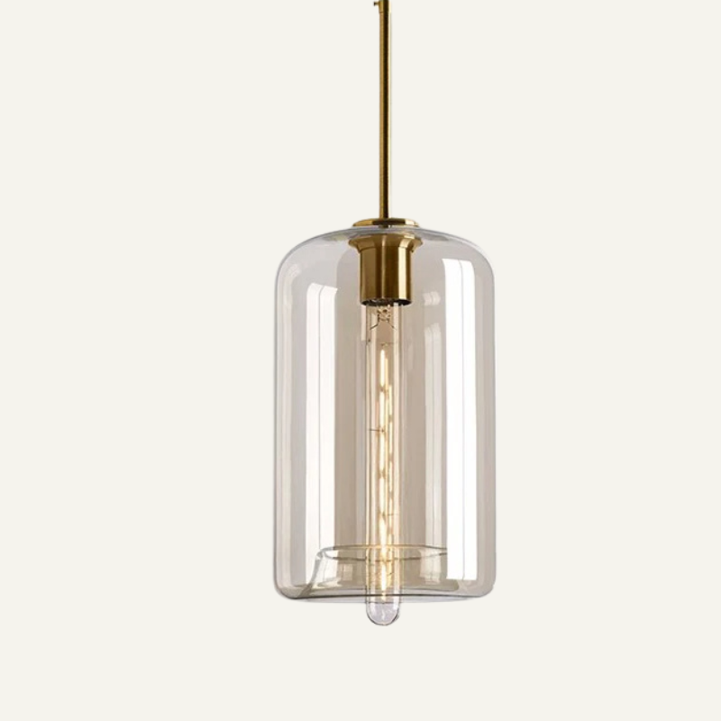 Adjustable Scandinavian Glass Pendant Light
