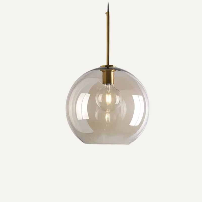 Adjustable Scandinavian Glass Pendant Light