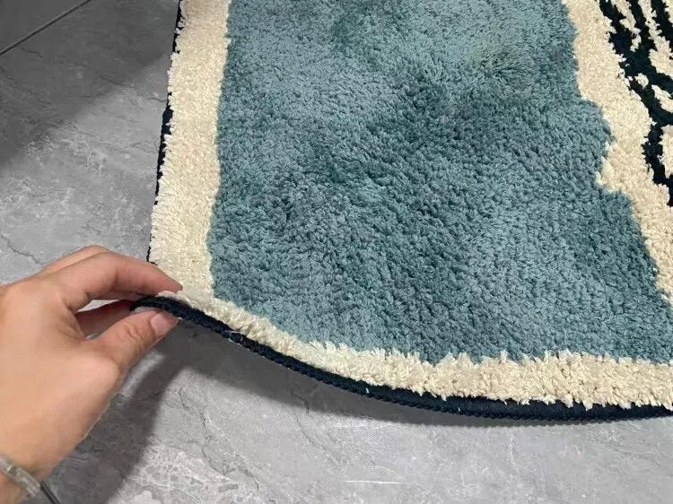 Abstract Pattern Bath Mat Non Slip Bathroom Floor