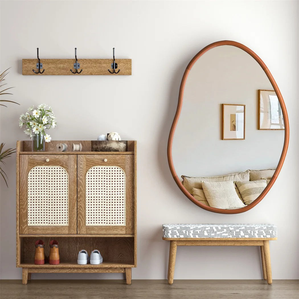 Asymmetrical Bedroom Wall Mirror