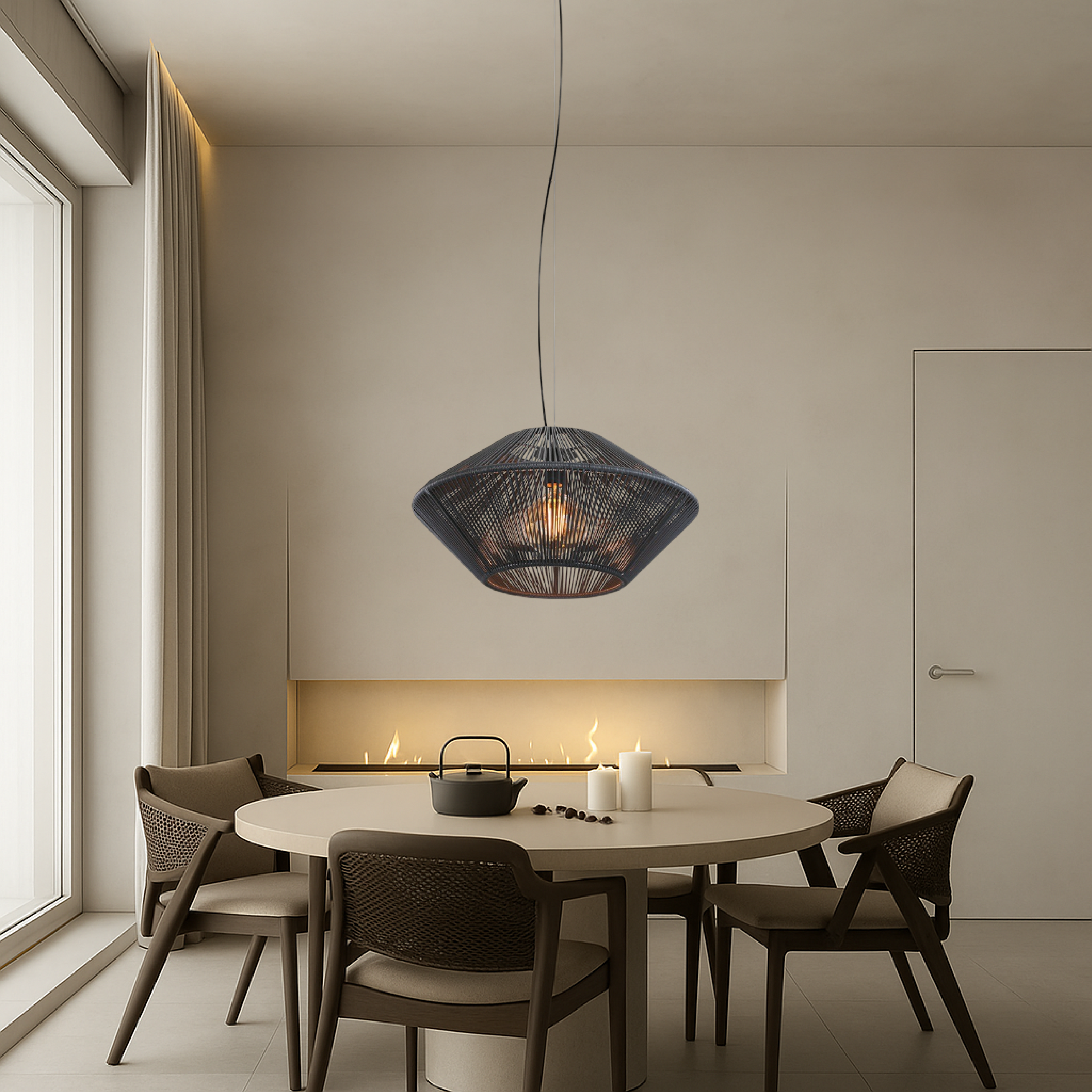 Handmade Woven Hanging Lamp