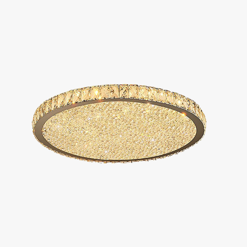 Crystal Halo Flush Mount Ceiling Light