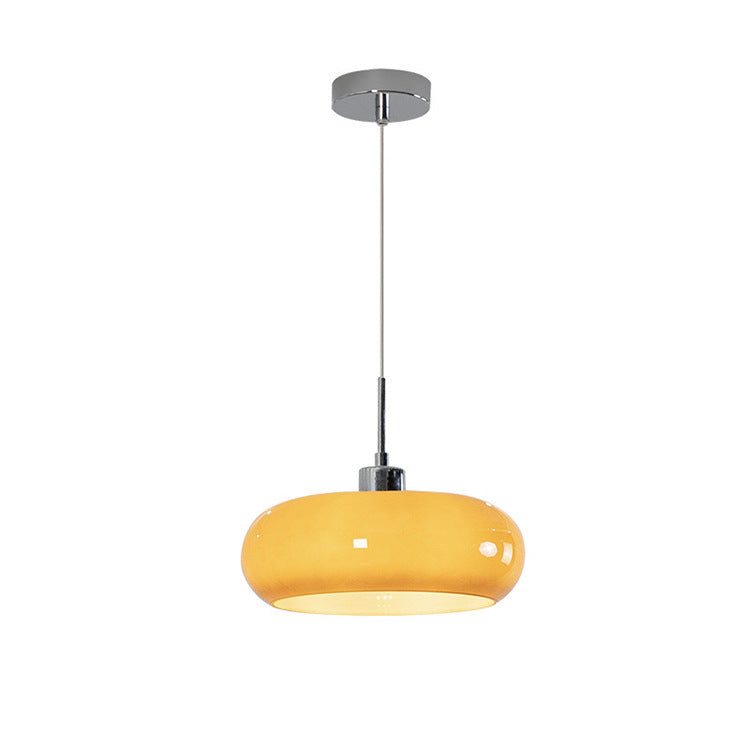 Bauhaus pendant light with rounded ring shade