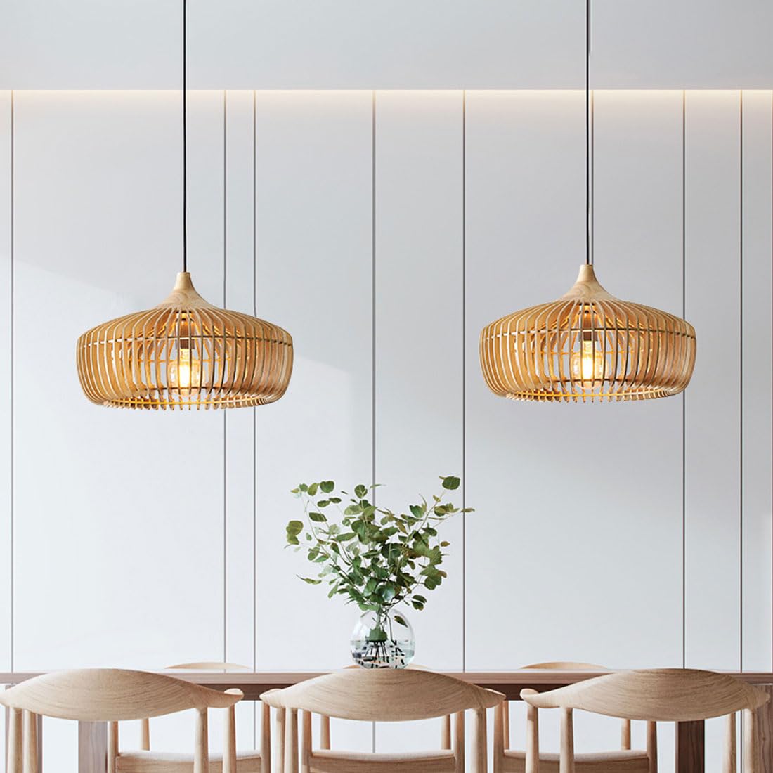 Nordic Bamboo Cage Pendant Light