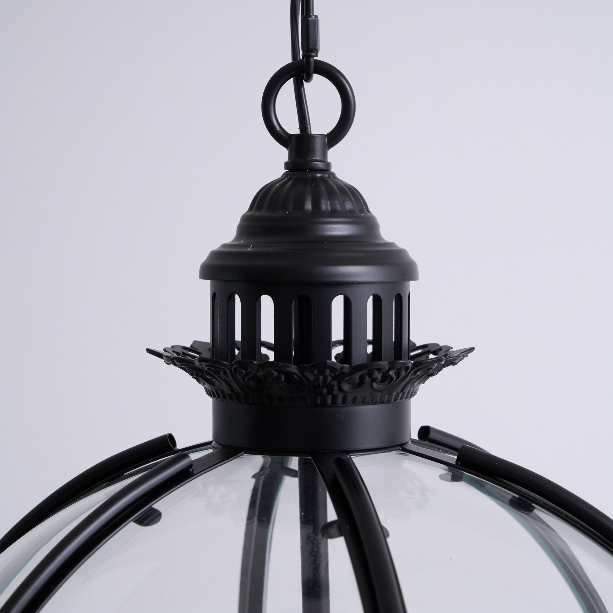 Vintage Glass Pendant Light Industrial Globe Hanging Fixture