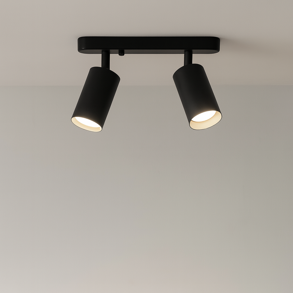 Adjustable Dual-Head Ceiling Spotlight