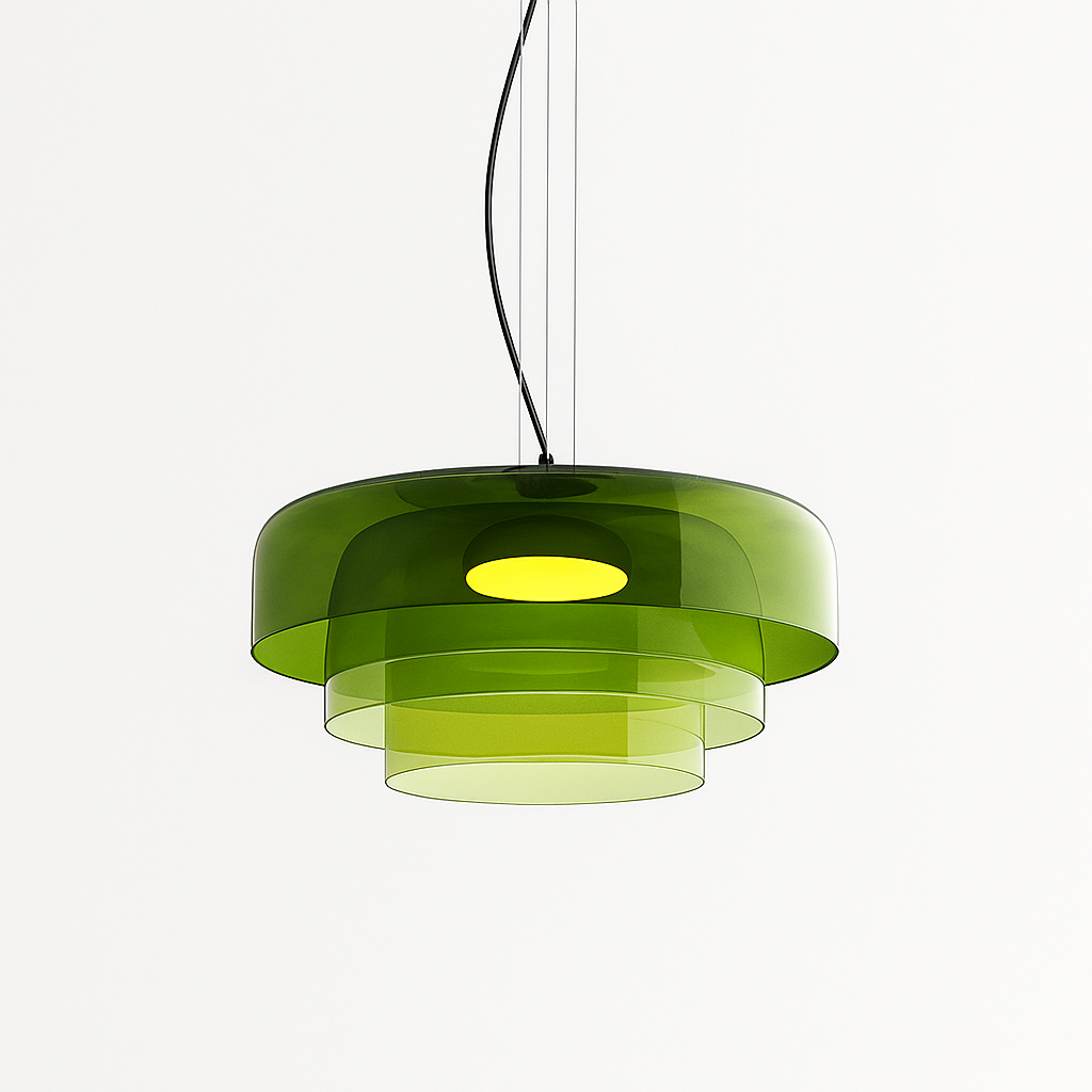 Layered Glass Pendant Light