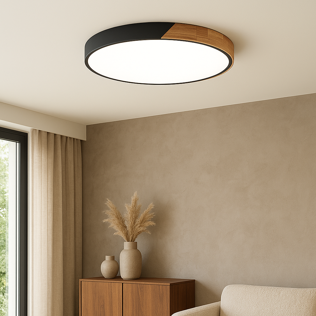 Scandinavian Wooden Ceiling Light