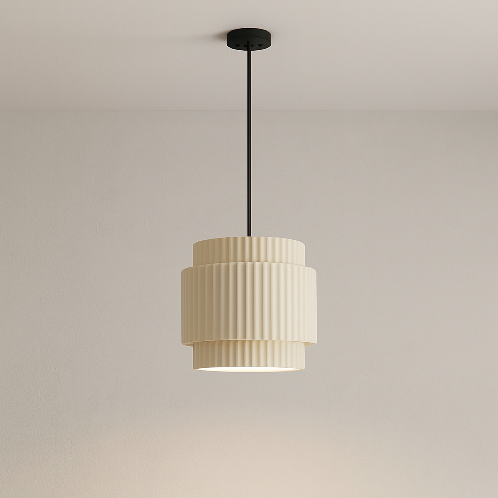 Colored Ceramic Hanging Lamp