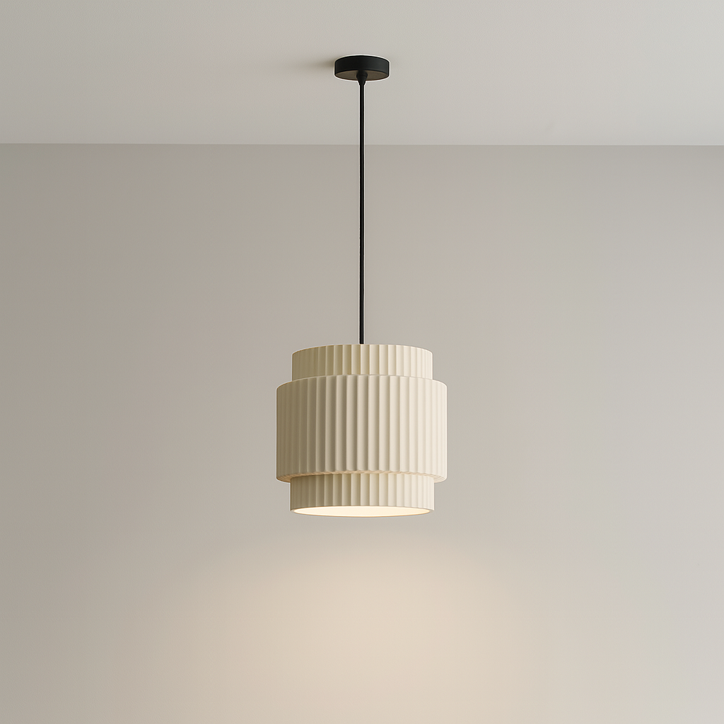 Colored Ceramic Hanging Lamp