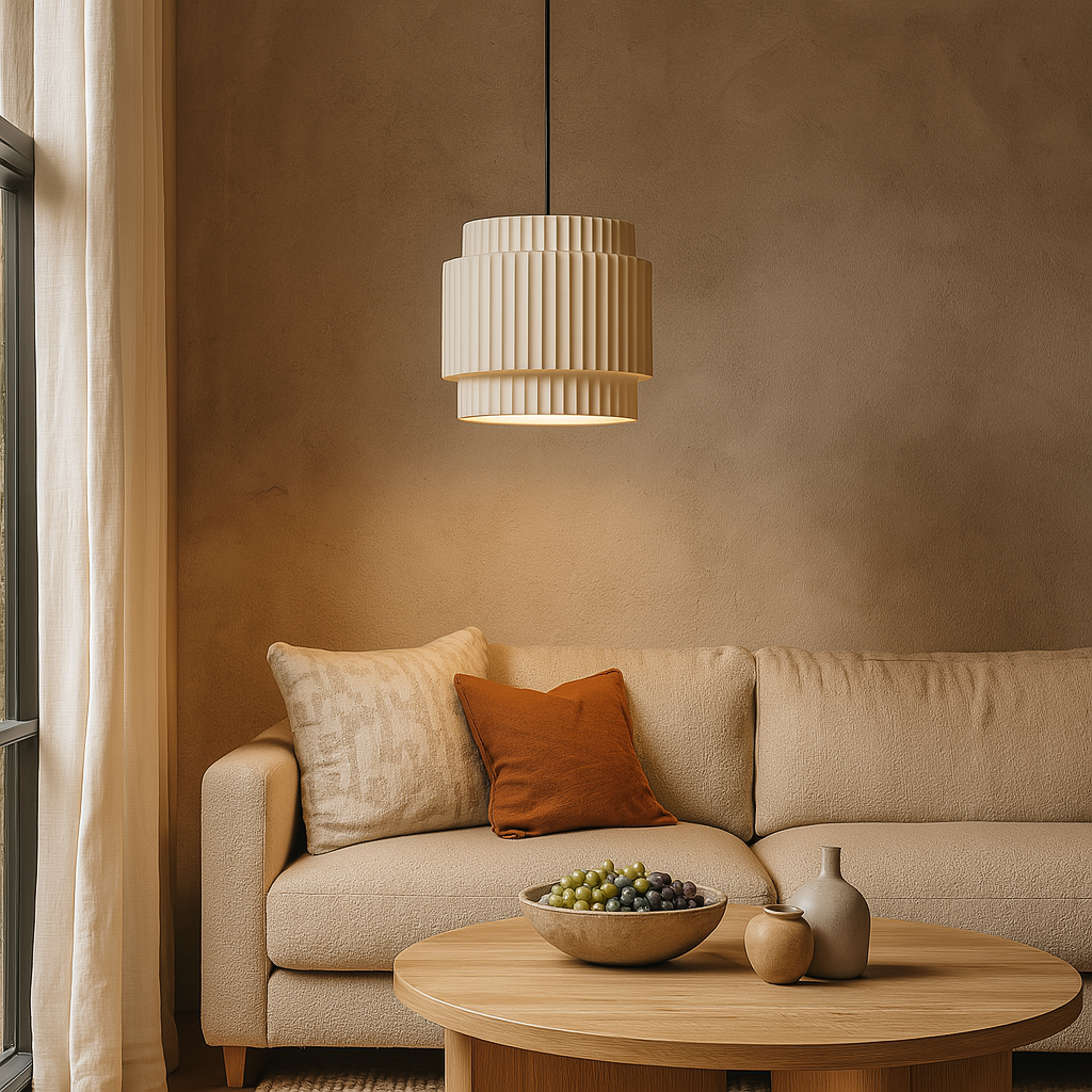 Colored Ceramic Hanging Lamp