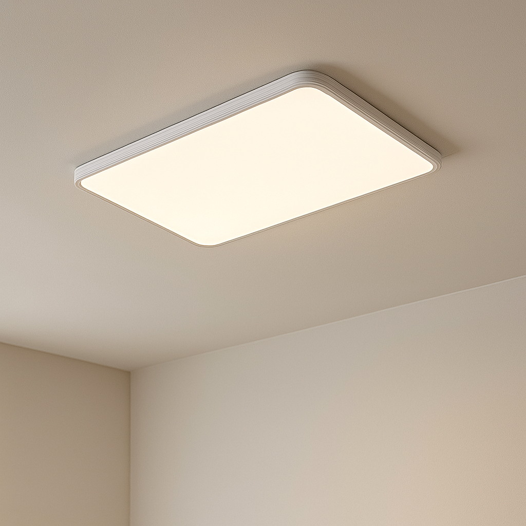 Square White Ceiling Light