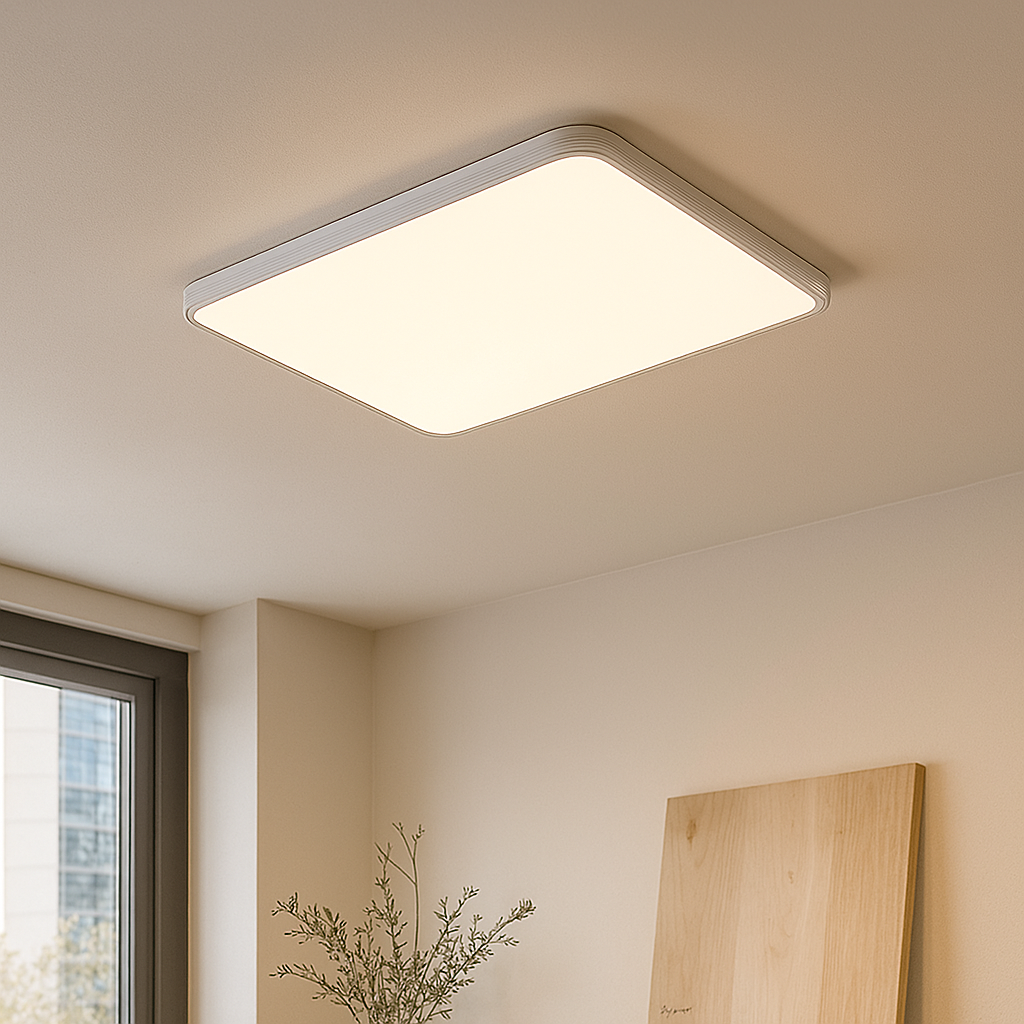Square White Ceiling Light