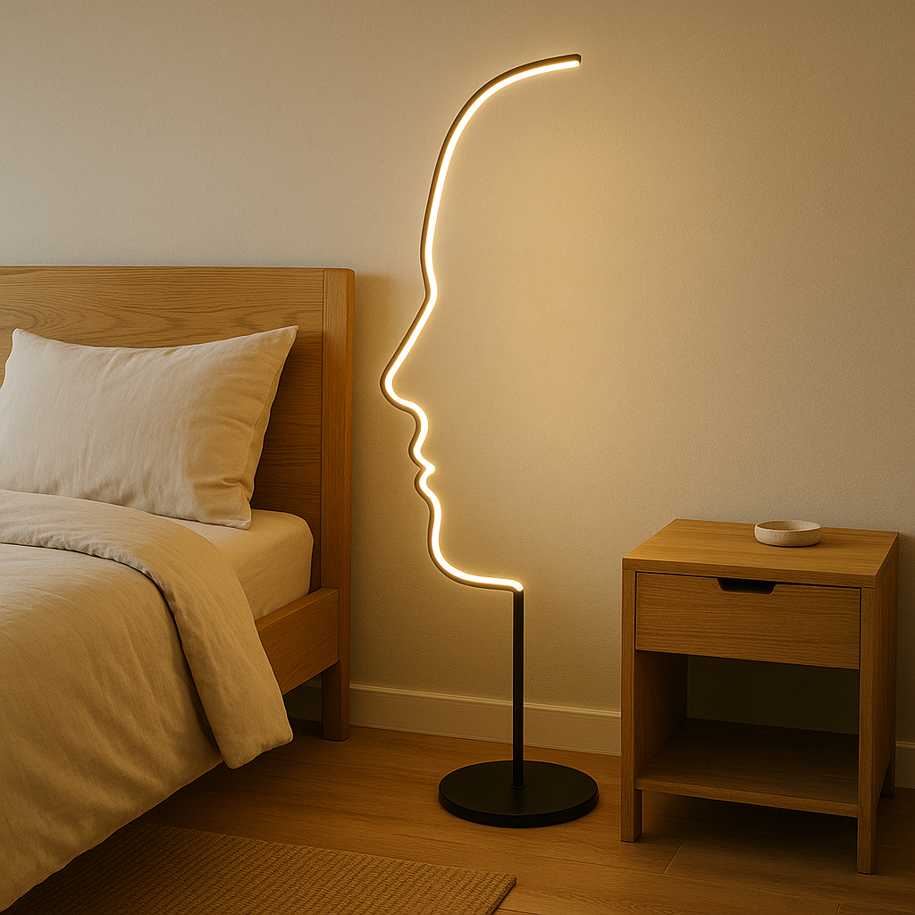 Artistic Face Floor Lamp