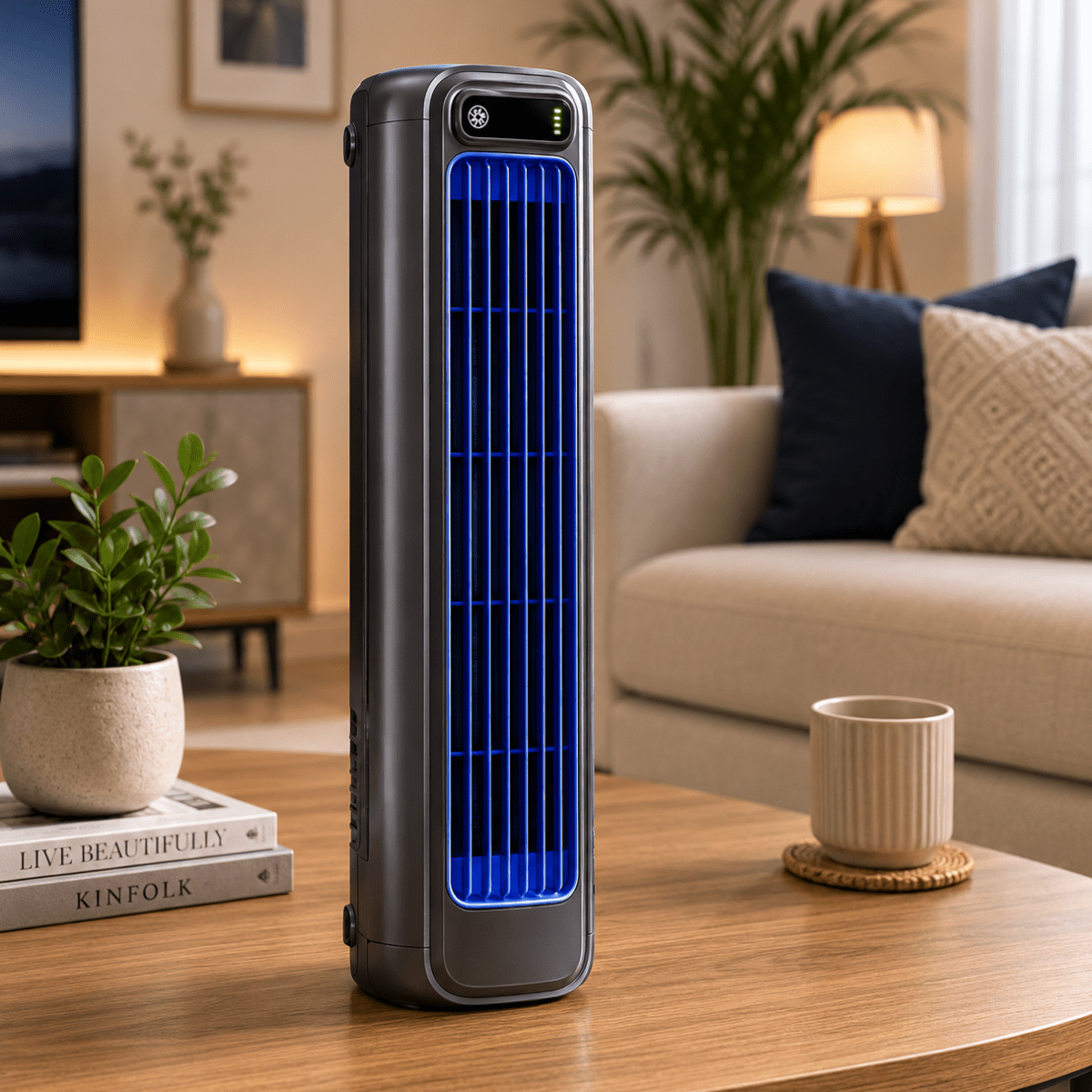 Compact Draadloze Bureaufan – Draagbare USB Luchtcirculator