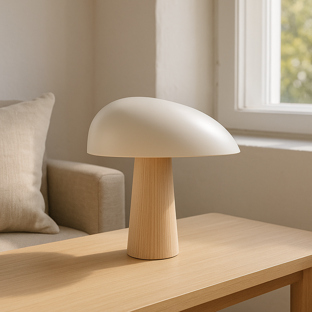 Nordic Dome Wooden Table Lamp