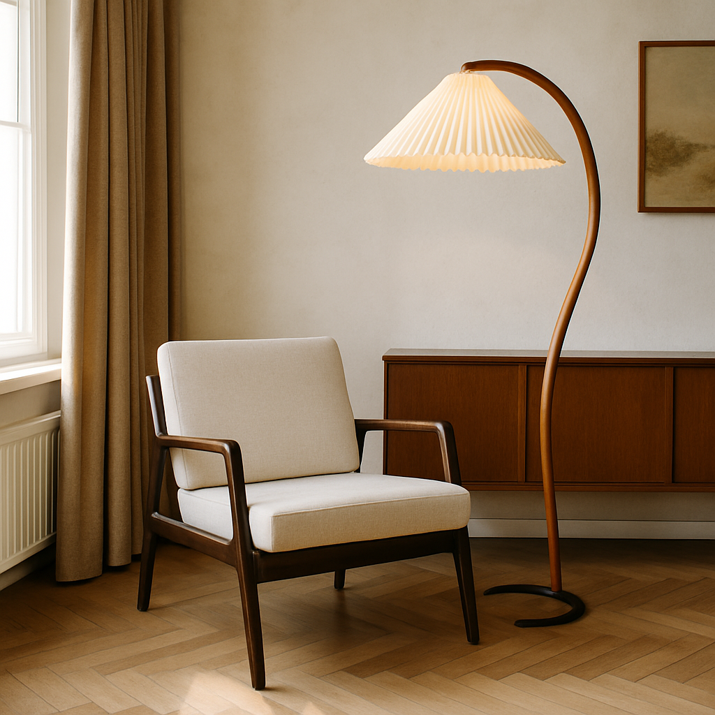 Scandinavian Curved Floor Lamp