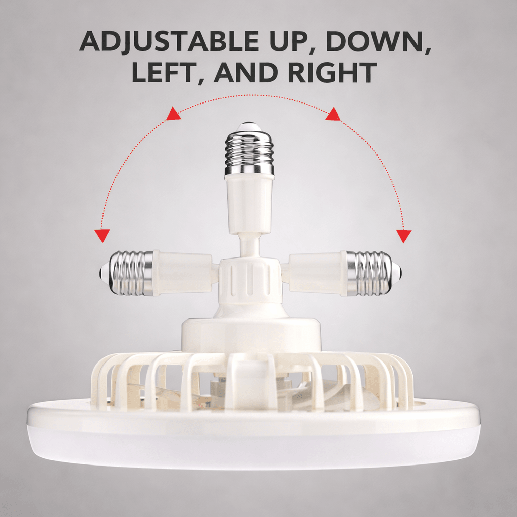 LED plafondventilator met licht en afstandsbediening – eenvoudige schroefmontage
