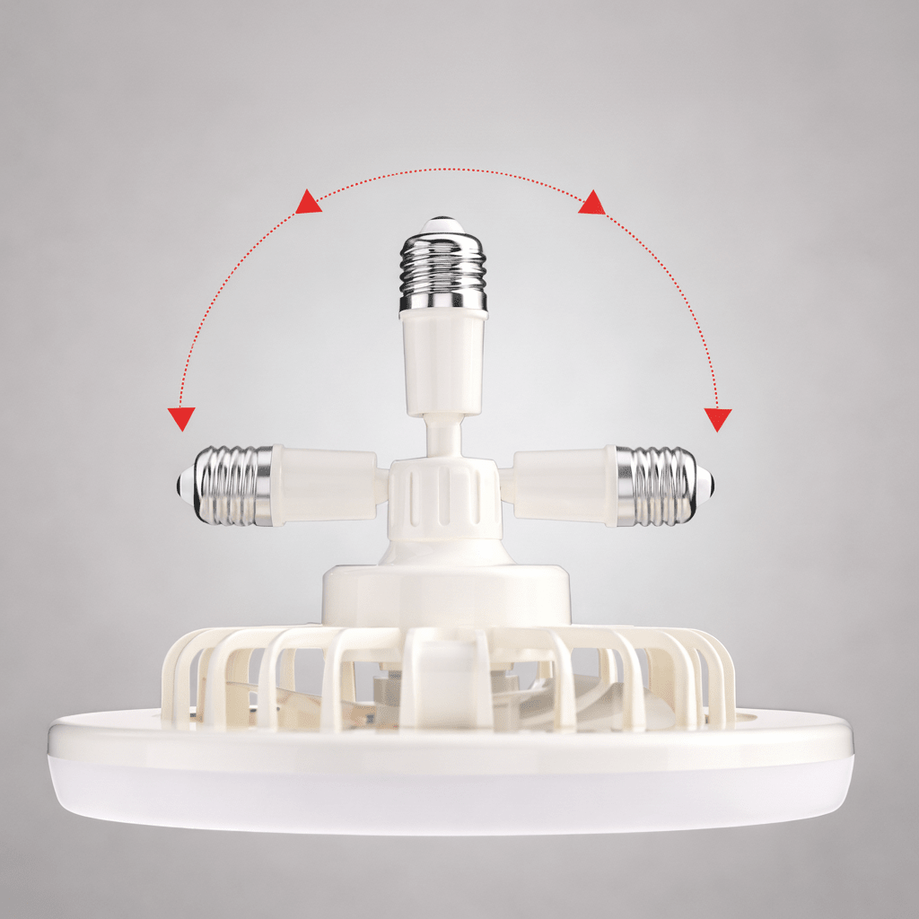 LED plafondventilator met licht en afstandsbediening – eenvoudige schroefmontage