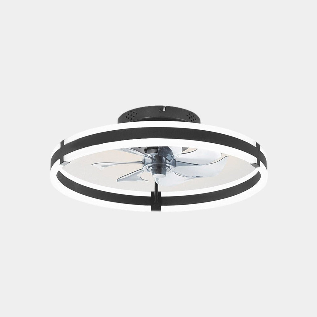 Rond Plafondventilator Licht met Dubbele LED Ring Frame