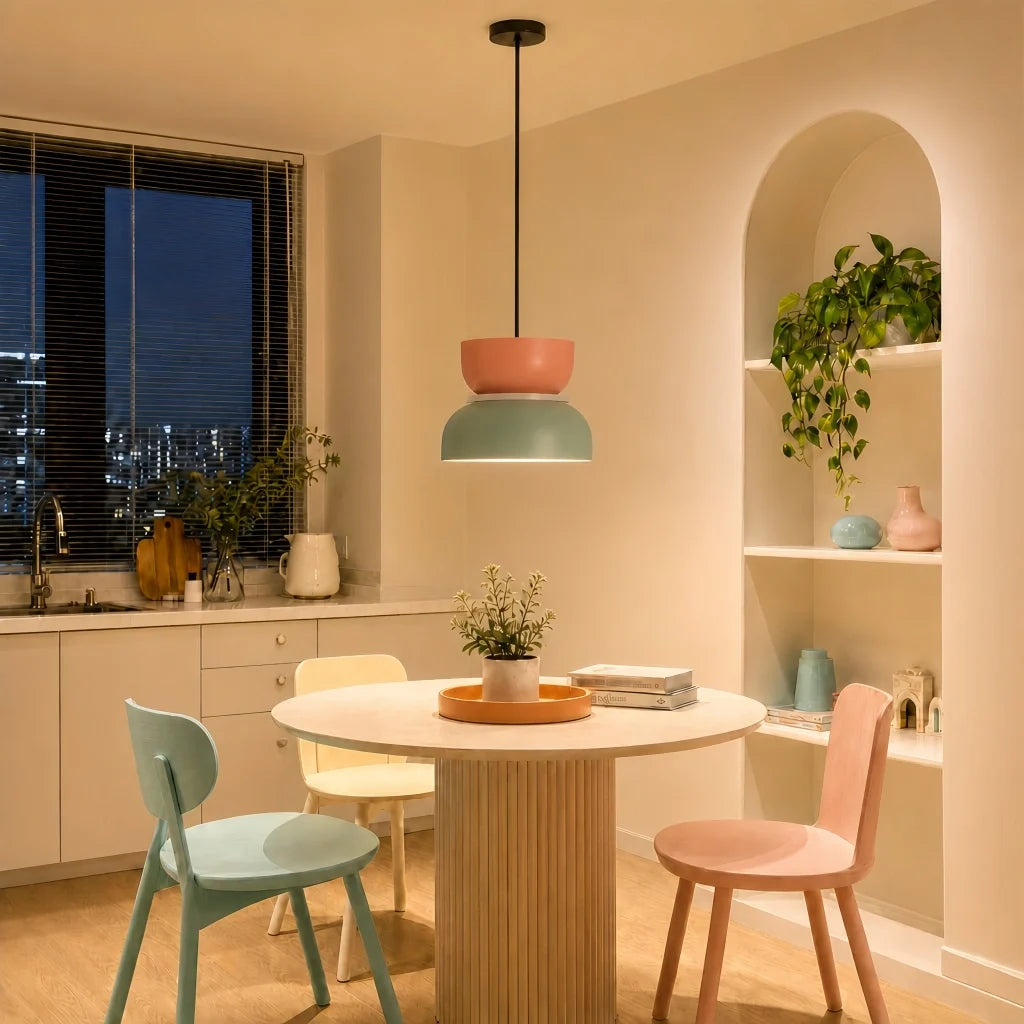 Colour Block Pendant Light for Kitchen Island