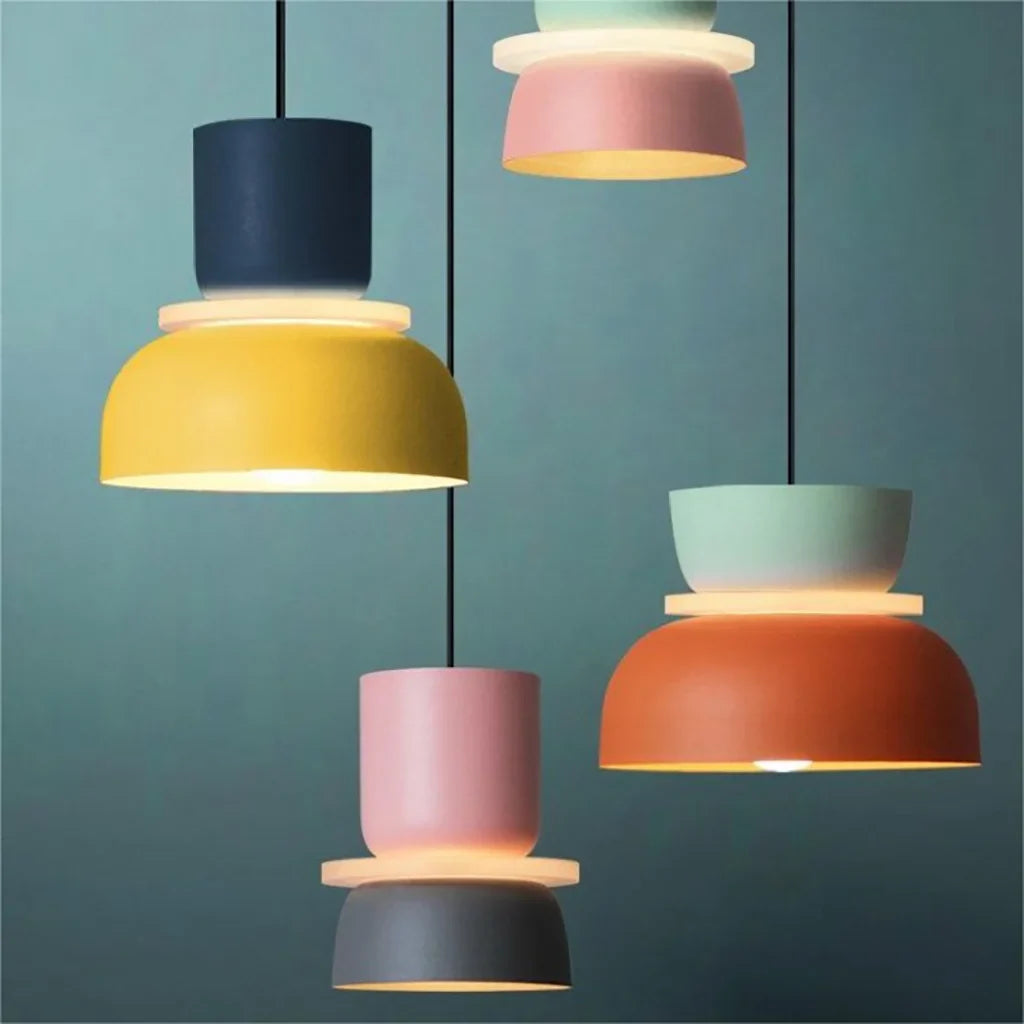 Colour Block Pendant Light for Kitchen Island